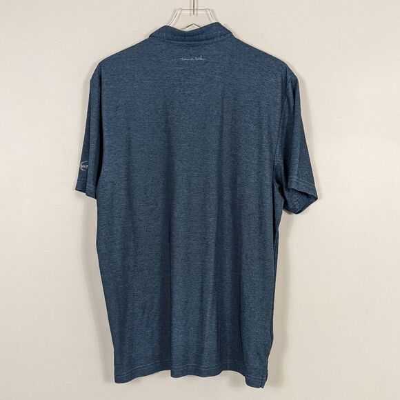Travis Mathew Short Sleeve Polo Shirt Dark Blue Men's XL - Picture 2 of 6